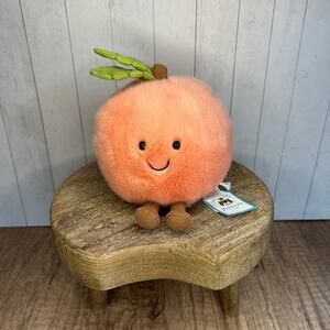 Jellycat Peach Amuseables Peach Small FAST SHIP Authentic Jellycat Amuseables